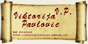 Viktorija Pavlović vizit kartica